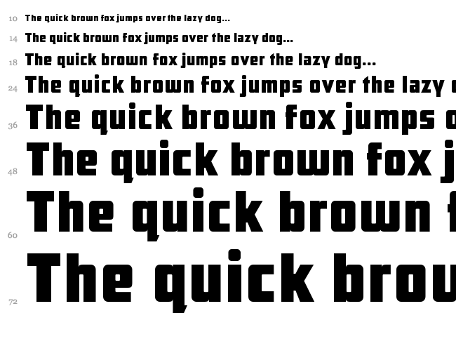 ARB-66 Neon JUN-37 font waterfall
